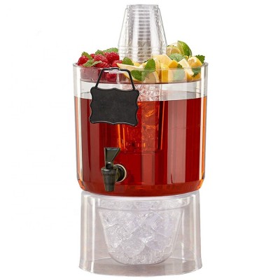 6.6L Commercial Fashion  Large Capacity Plastic Beverage Dispenser for Party