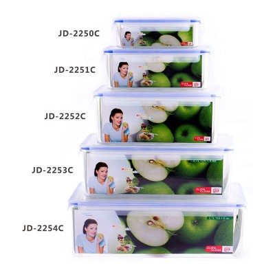 AIR-TIGHT FOOD CONTAINER CRYSTAL CLEAR LOOK CONTAINER FOOD STORAGE LUNCH BOX