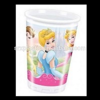 Princess Girls Child Kids Birthday Party Plastic Cups 200ML,custom plastic party tea beverage cup wholesale manufacturer